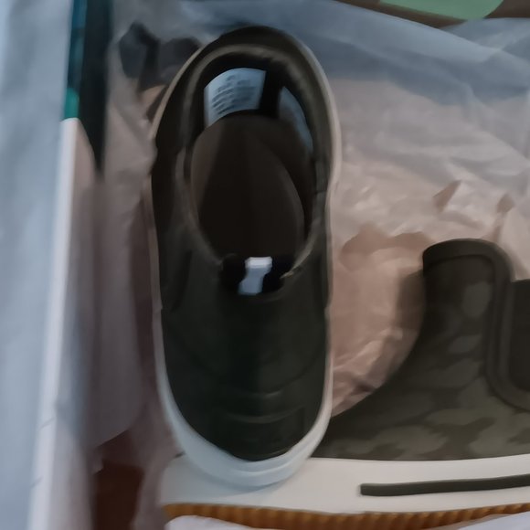 Joules Rainwell Green Leopard Ankle Rain Boots - Picture 5 of 8